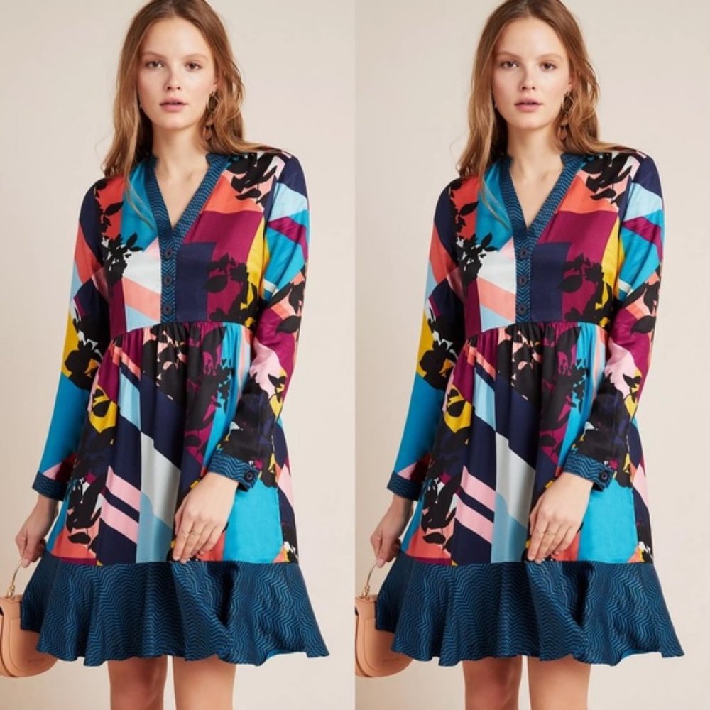 Anthropologie Dresses Anthropologie Maeve Gillian Abstract Shirtdress
